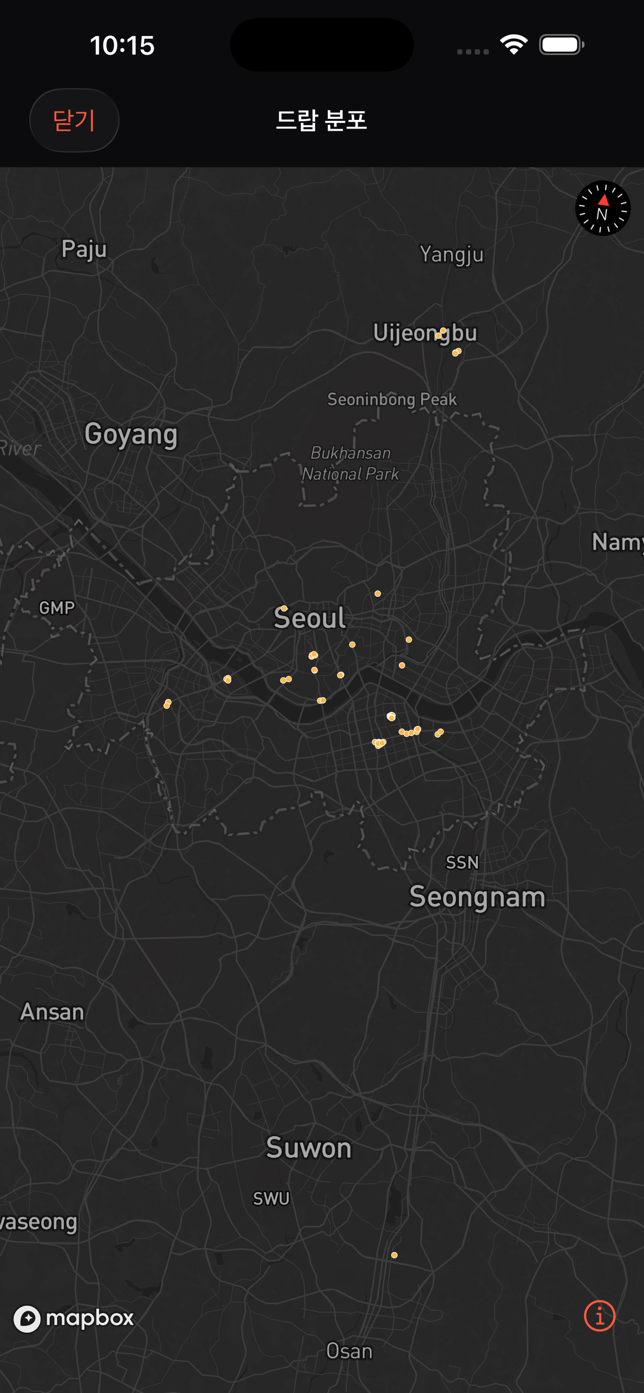 Weve globe view showing drops worldwide